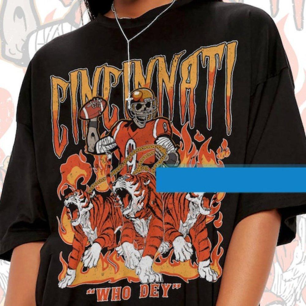 Retro Cincinnati Football Who Dey Fan T-Shirt